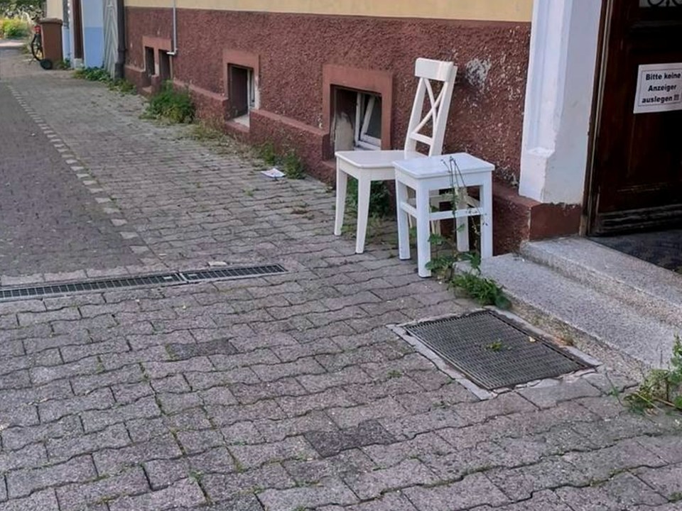 Hinterhof vor dem Einsatz unseres Hausmeisterservice